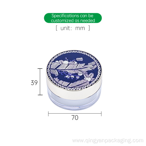 Transparent Cosmetic Loose Powder Jar